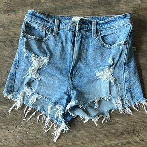 Abercrombie & Fitch Women’s Jean Shorts - high Rise Mom Short